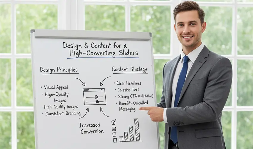 نکات طراحی و محتوایی برای یک اسلایدر حرفه ای و تبدیل کننده